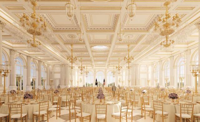与其说是宴会厅,不如说是希腊神殿