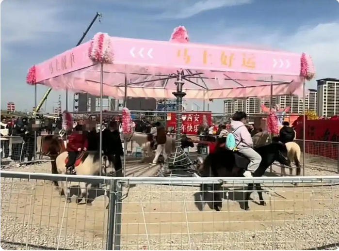 西安诗经里景区“旋转真马”项目 大河报