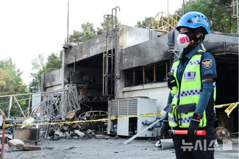 △6月1日，发生爆炸事故的大田韩华航空航天工厂受到管制。（图源：NEWSIS）
