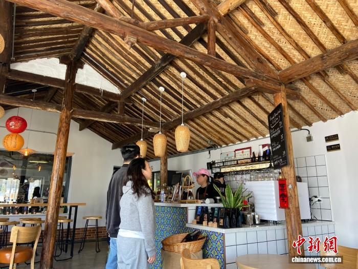 2025年3月，毛竹咖啡一景。　林波 摄