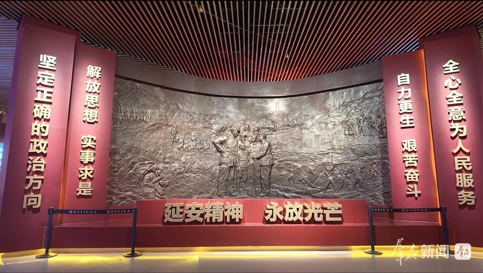 延安革命纪念馆馆内一角(拍摄于3月25日)
