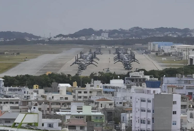 日本冲绳美军普天间基地