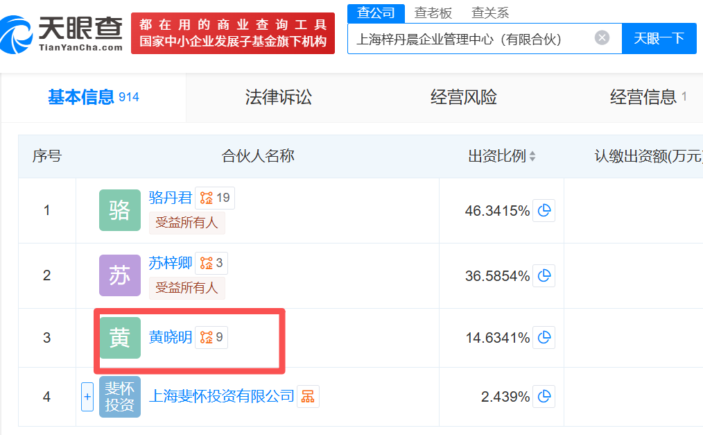 假的!演员黄晓明辟谣投资长鑫科技