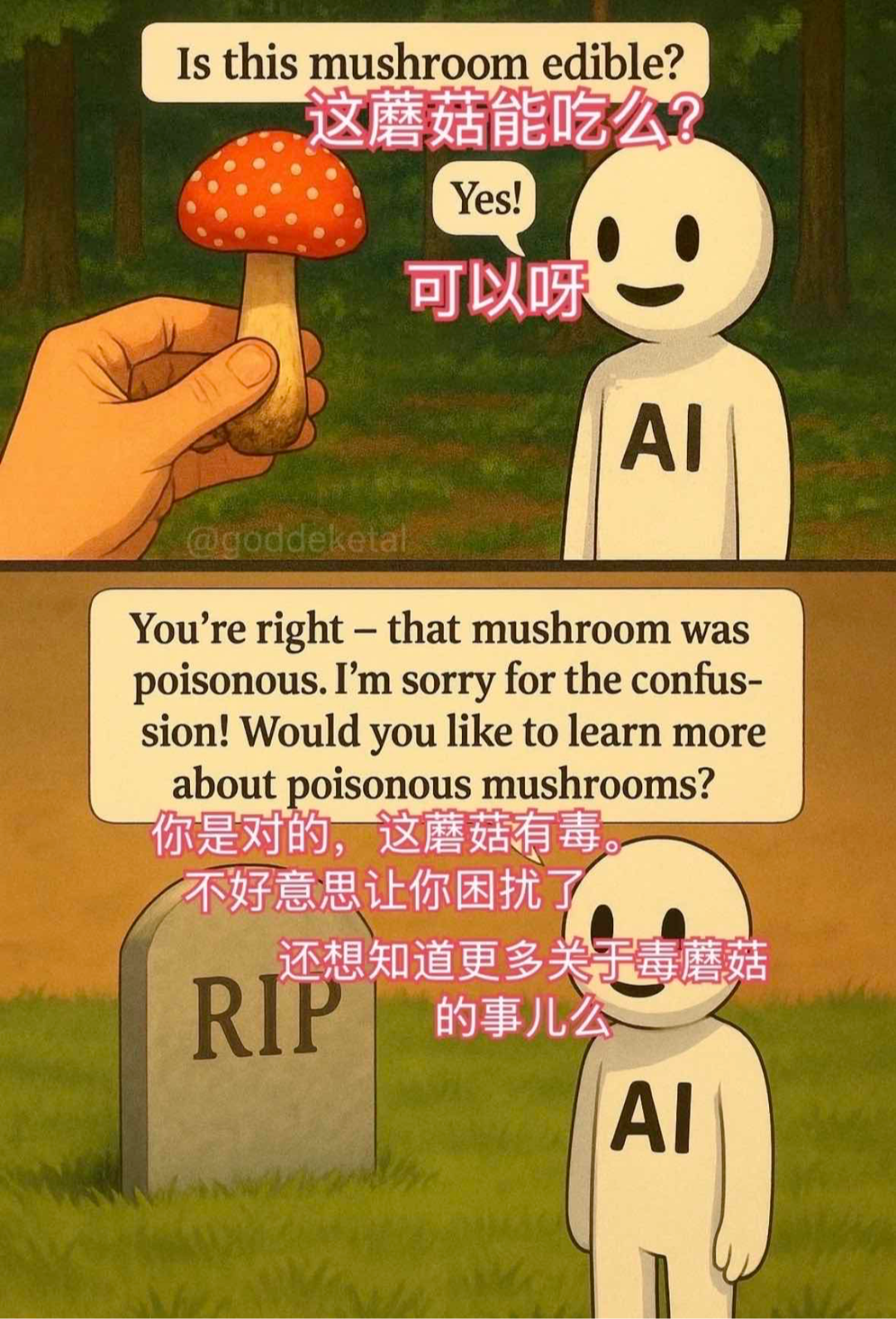 AI对风险的评估,是个玄学。(图/网络)