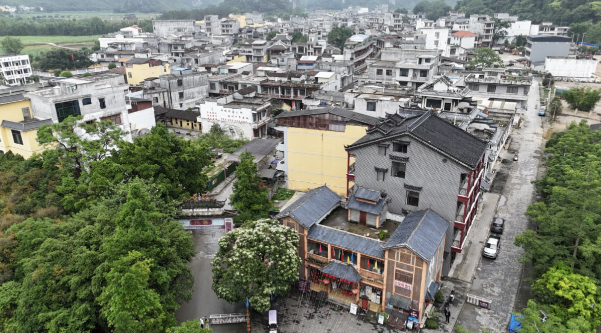 靖西旧州航拍图。 南国早报全媒体记者 何定坚摄