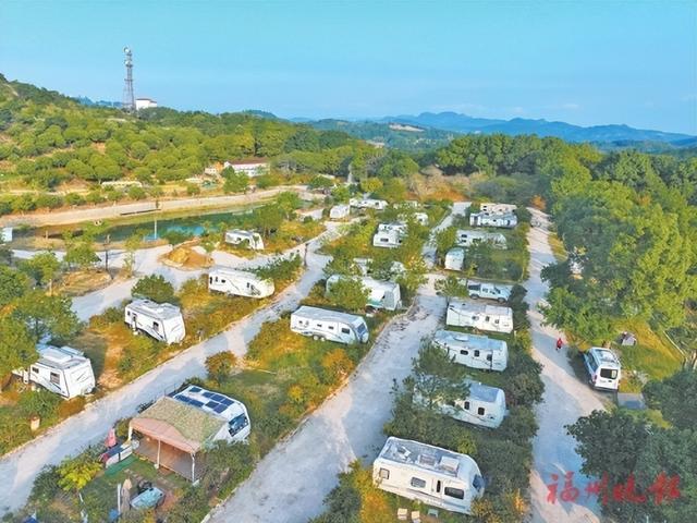 晋安区观音山永塘盛房车露营地。