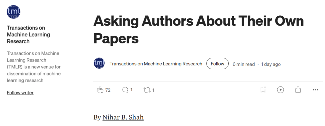 https://medium.com/@TmlrOrg/asking-authors-about-their-own-papers-3d2e04e5dee0