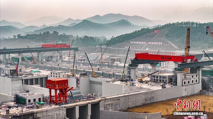 图为平陆运河马道枢纽施工现场。平陆运河集团供图