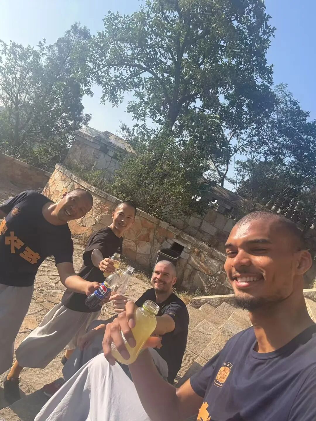 文班在少林修行期间。延安供图