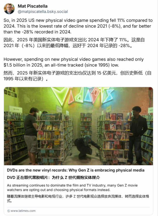 光盘落寞了吗 实体游戏市场数据创新低