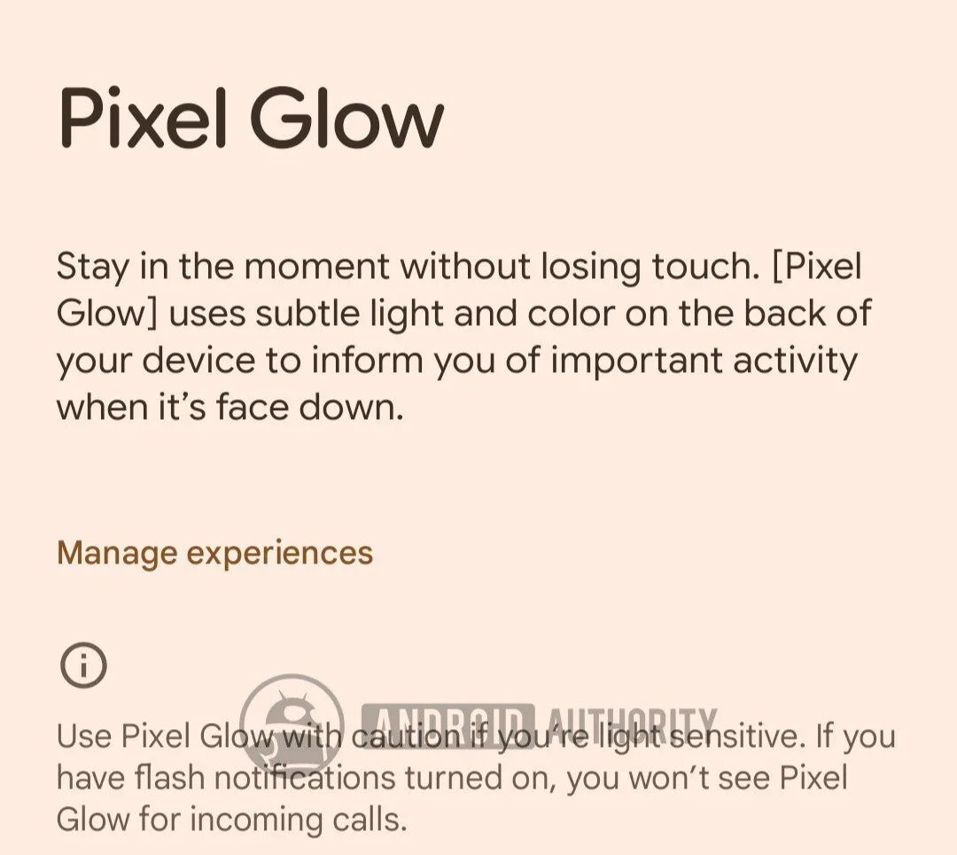 Android 17 Beta 4 中 Pixel Glow 功能界面截图