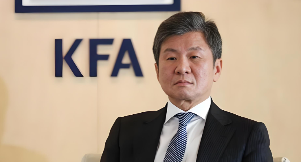 韩国足协主席郑梦奎 图/视频截图