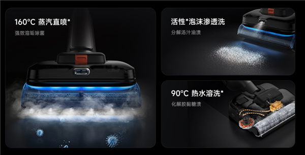 蒸汽+泡沫+热水三重洗地！米家无线洗地机5 MAX开启预约：2999元