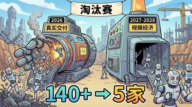 人形机器人行业淘汰赛阶段产业发展示意图