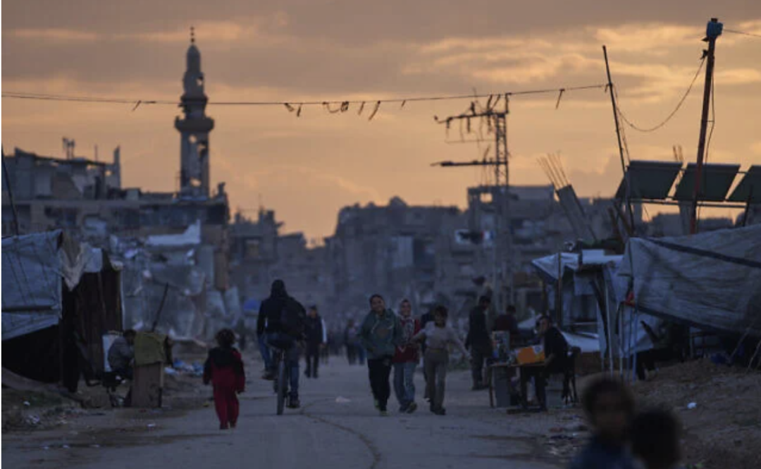 ◆2025年12月26日,位于加沙地带中部努塞拉特的帐篷营地。