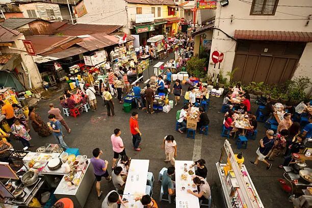 Malacca Melaka Night Market Stok Fotoğraflar & Malezya'nin ...