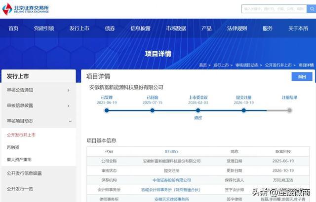 市占率全国第一!新富科技IPO最新进展