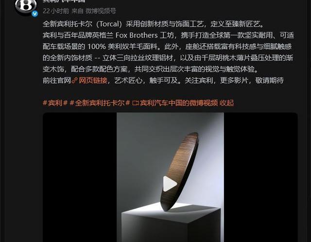 宾利首款纯电车内饰曝光,竟把美利奴羊毛搬进车厢,看完这波奢华操作我沉默了-有驾