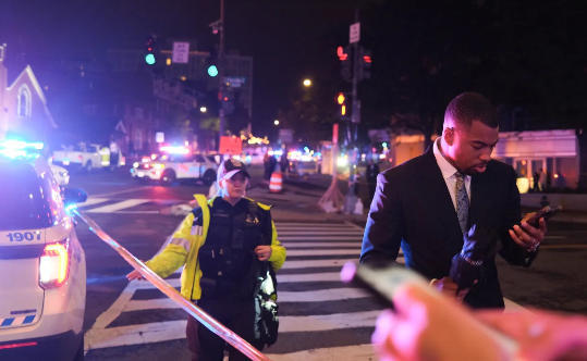 事发后华盛顿希尔顿酒店外加强戒备