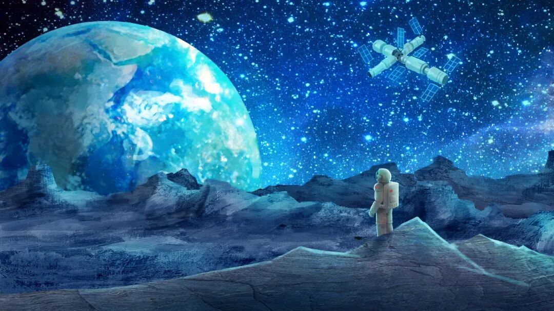 摄图网_401776863_航天梦想宇航员眺望地球（企业商用）.jpg