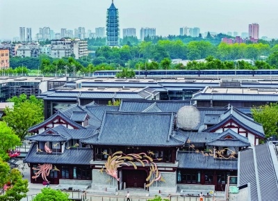 南京光环花园城项目复建的来宾楼。 南京日报/紫金山新闻记者 董家训 摄