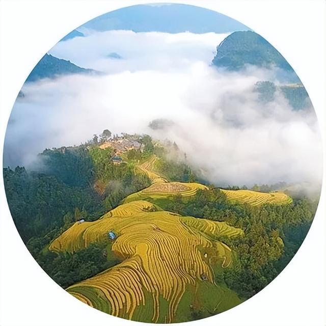 贵州榕江月亮山腹地的梯田风光。王炳真摄