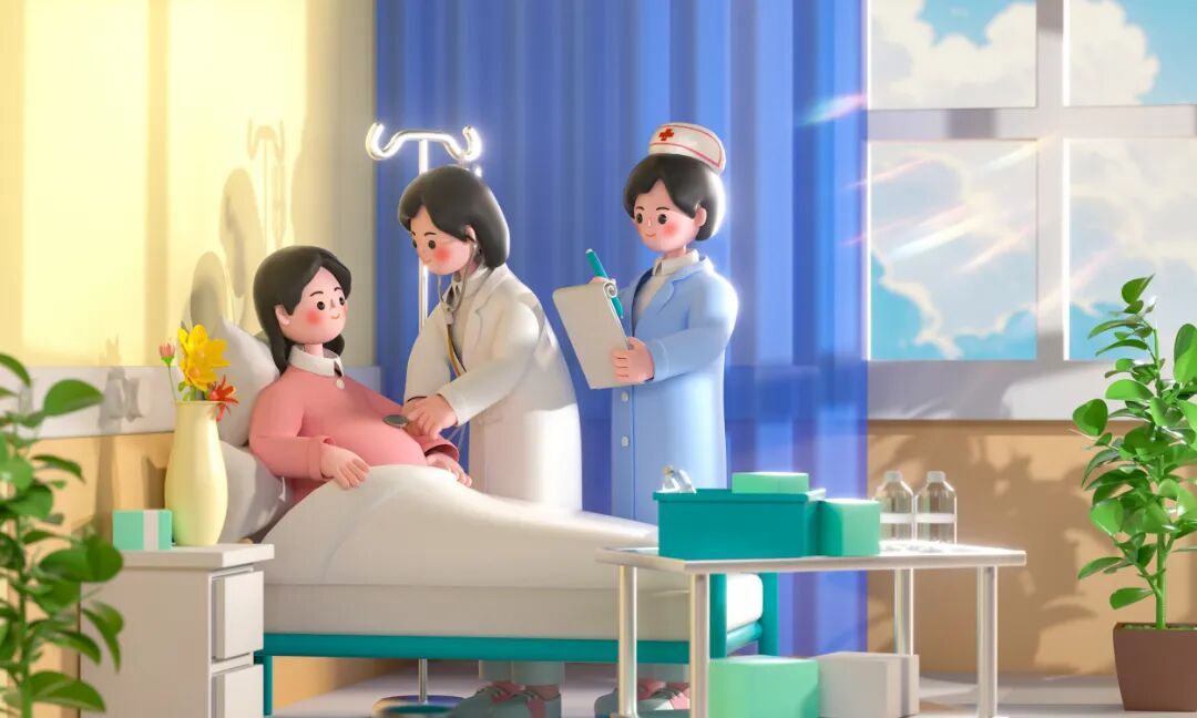 摄图网_701532035_医院病房孕妇产检场景(企业商用).jpg