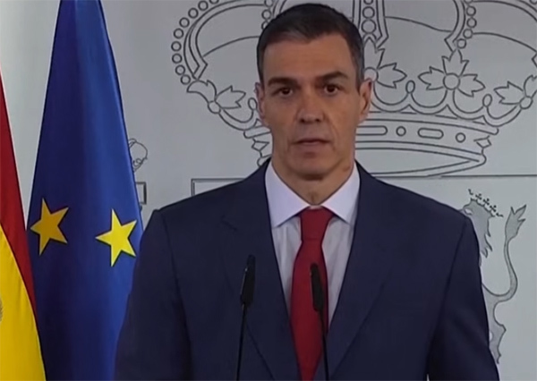 西班牙首相桑切斯 视频截图