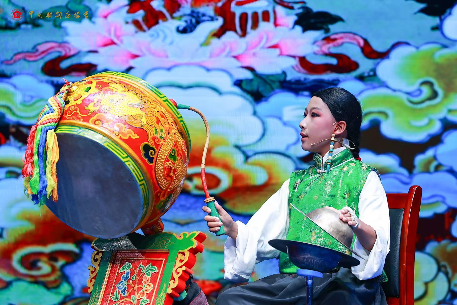 图为单增班旦参赛现场。