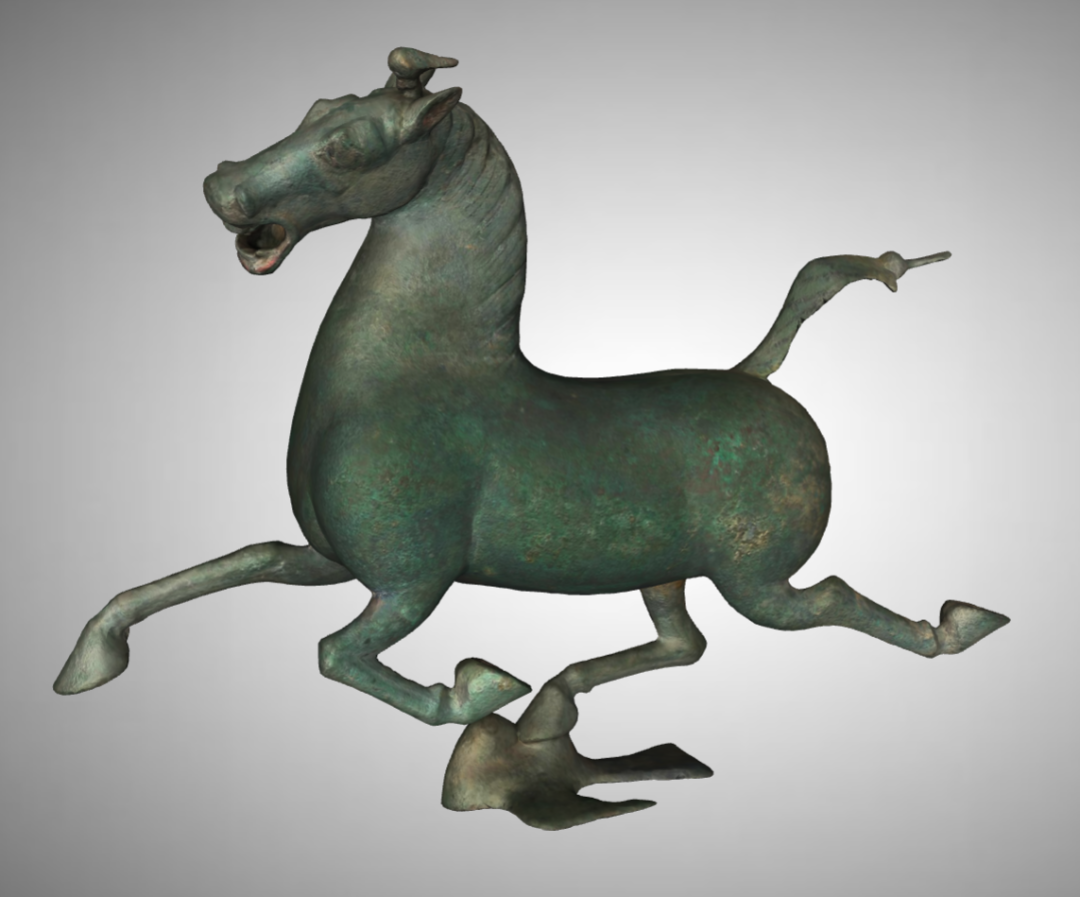 东汉铜奔马。来源/甘肃省博物馆