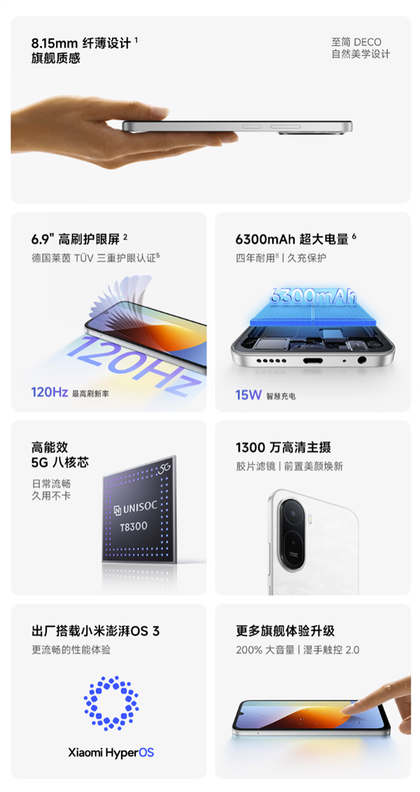999元起！小米REDMI 17 5G上市：6.9英寸高刷屏、7500mAh大电池