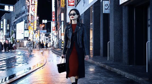 OpenAI于2024年2月发布的由Sora生成的“东京街头散步”画面。