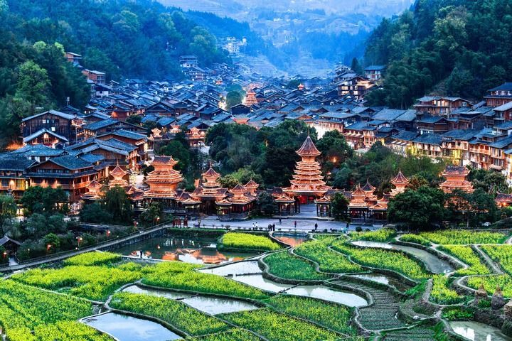 这是2025年3月17日拍摄的贵州省黎平县肇兴侗寨。新华社记者 杨文斌 摄