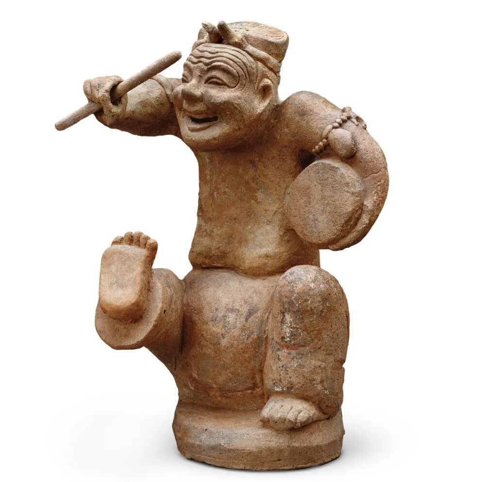 东汉·击鼓说唱俑 1957年四川省成都市天回山出土 现藏于中国国家博物馆