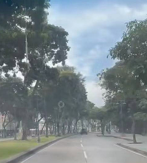 3日早晨加拉加斯空旷的街道。受访者供图