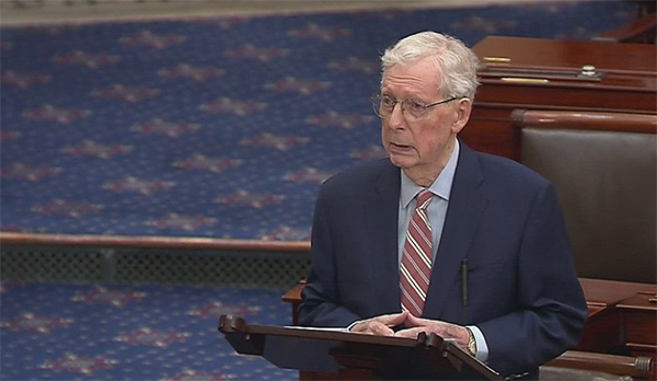 当地期间3月4日，肯塔基州共和党盘考员米奇&middot;麦康奈尔（Mitch McConnell）就结束总统搏斗权益的议案表态。 社交媒体