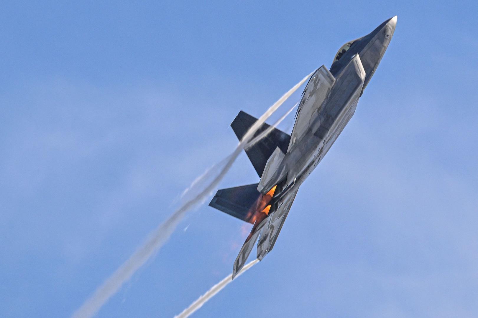 ▲美军F-22“猛禽”战斗机 据视觉中国