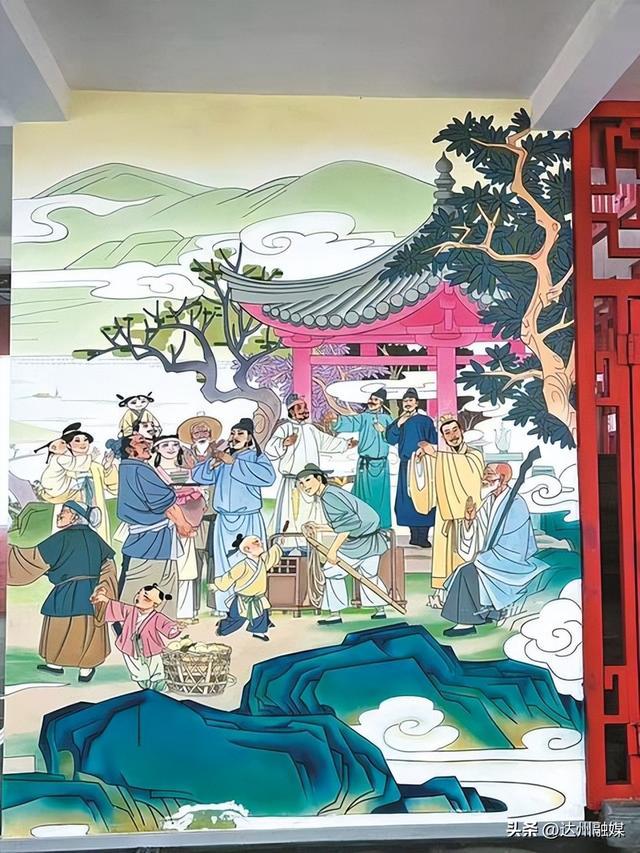 墙绘。