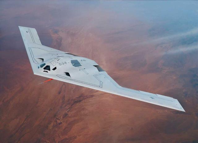 ▲B-21轰炸机渲染图