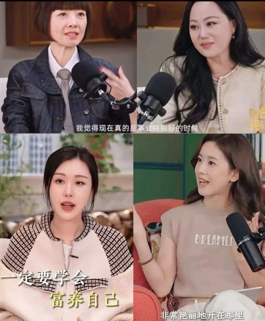 鲁豫 、章小蕙、田朴珺、章泽天(图源:小红书)