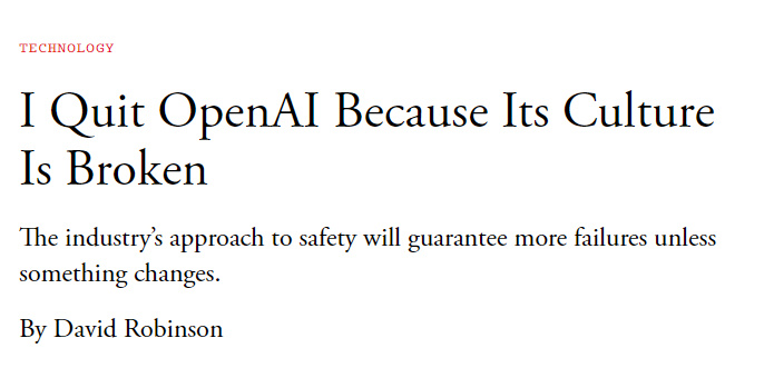 【OpenAI又走一位安全关键人物,揭露迭代部署致命隐患】OpenA