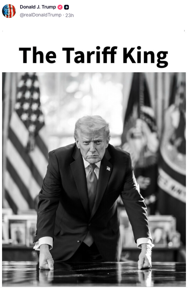 特朗普“真实社交”账号截图