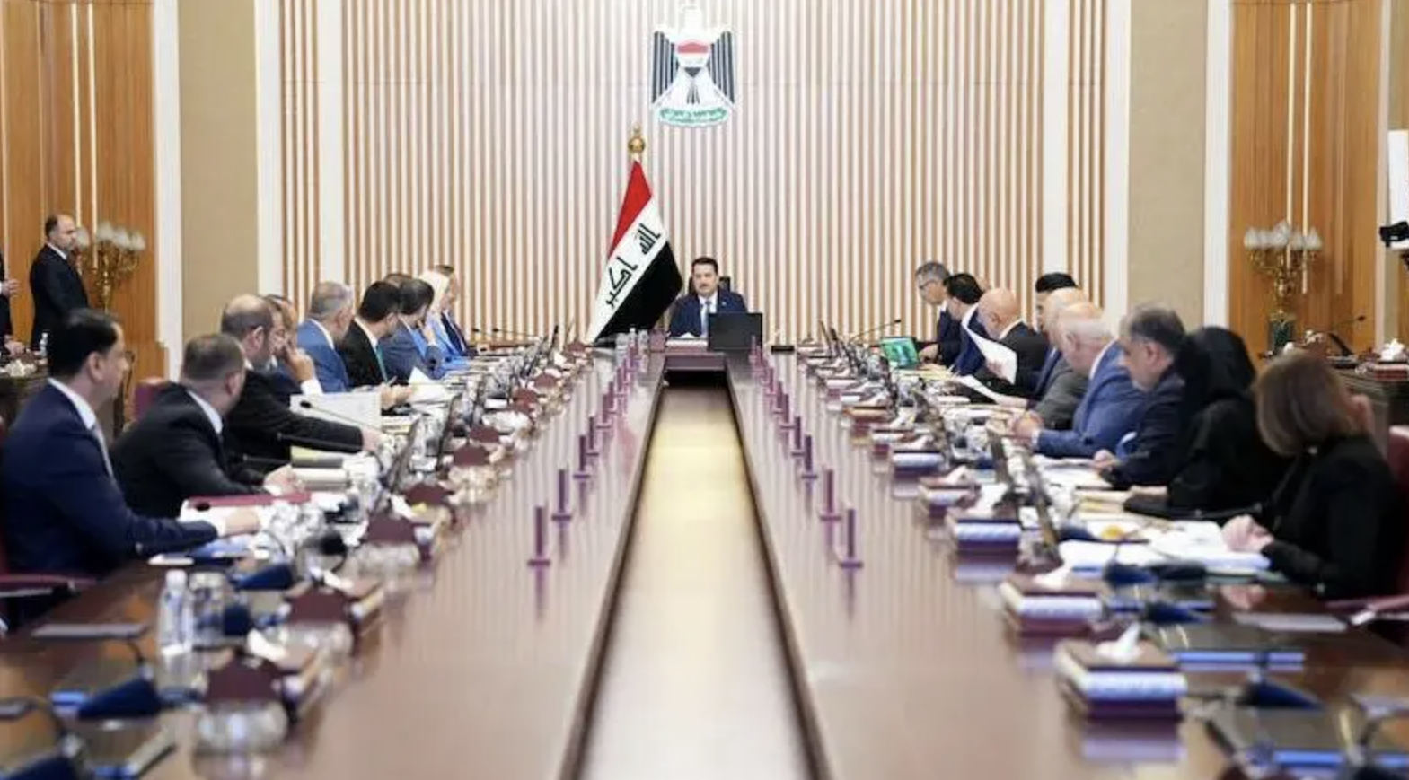 伊拉克总理苏达尼主握会议。伊拉克总理媒体办公室