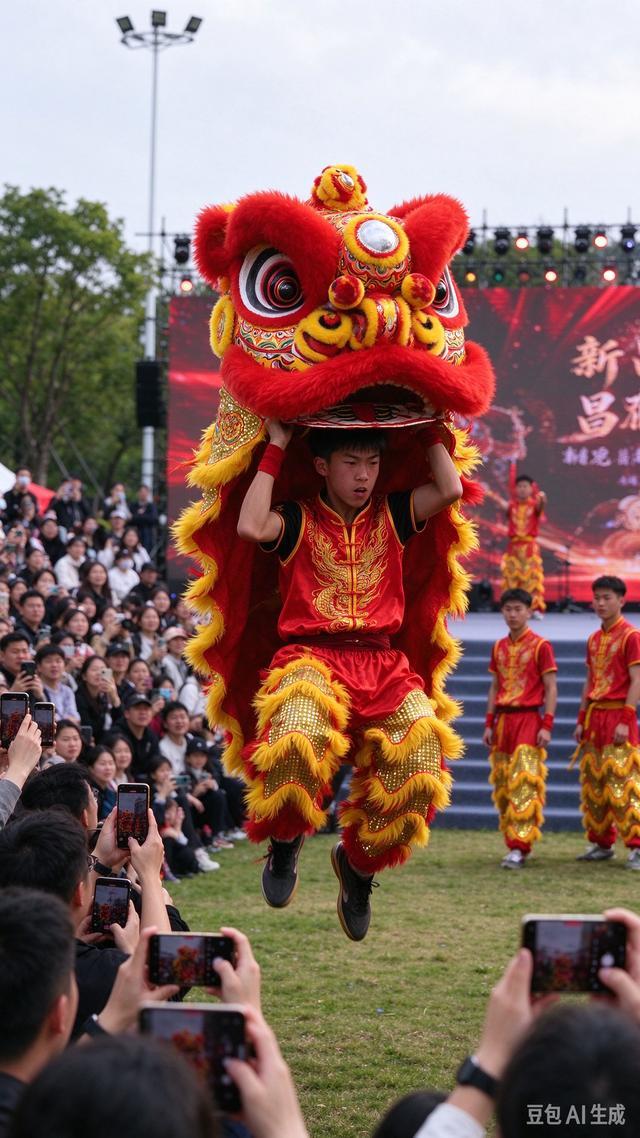 新昌醒狮表演