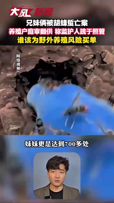 兄妹俩被胡蜂蜇亡案，养殖户庭审翻供称事故系监护人疏于照管，谁该为野外养殖风险买单？
