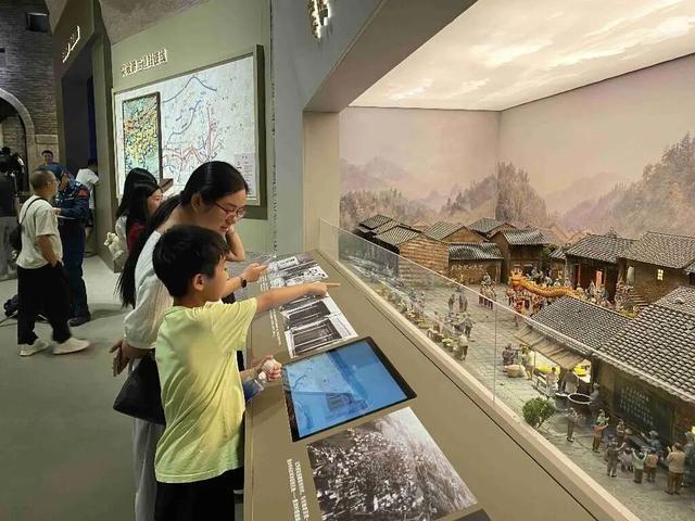 游客观展。