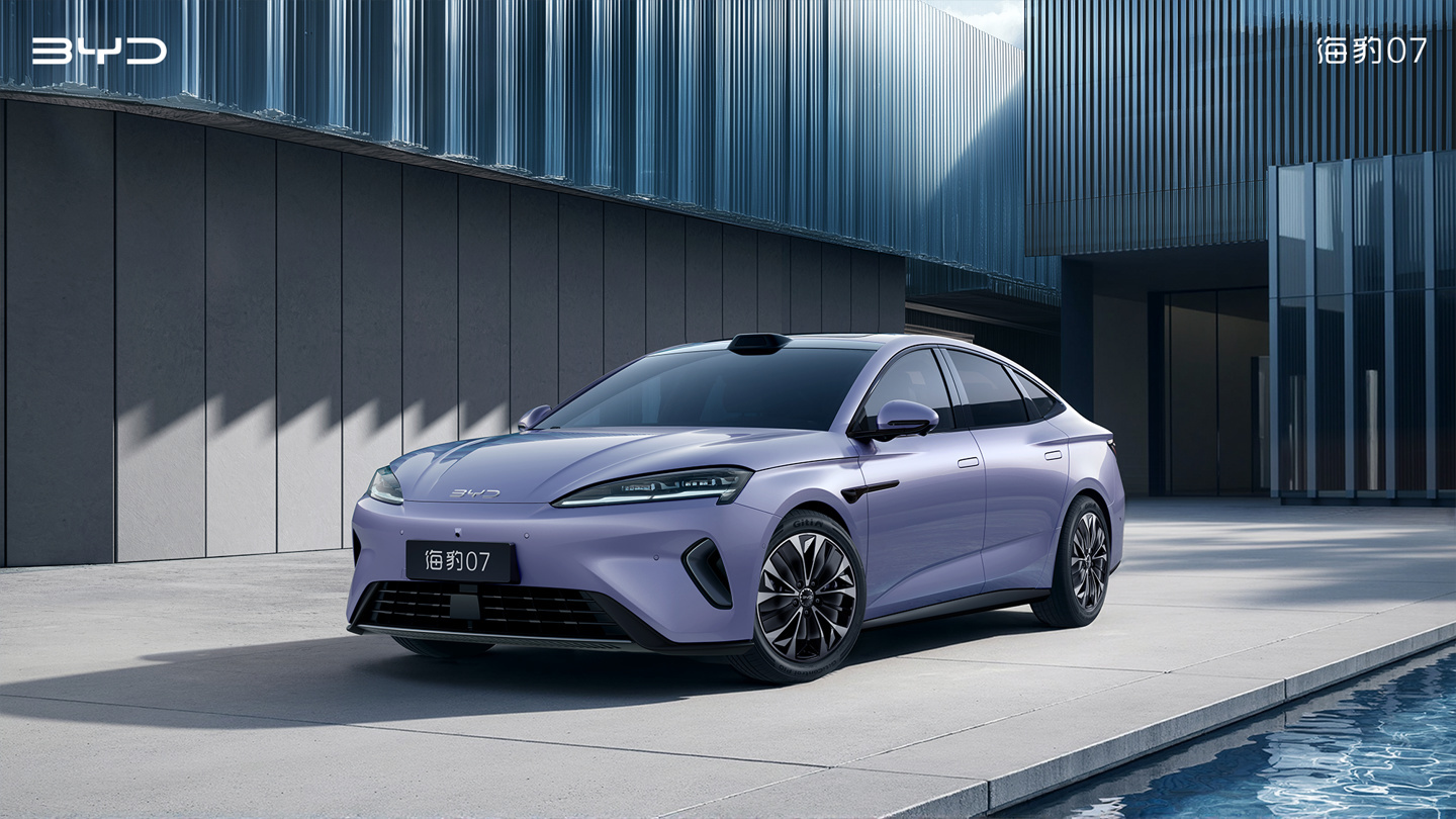 比亚迪海豹07 EV内饰官图公布:搭载“海晖新奢座舱”