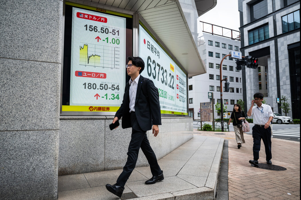▲日元兑美元汇率跌至约40年来的低点，凸显出市场对日元在全球金融的地位存在担忧。（图源：纽约时报）