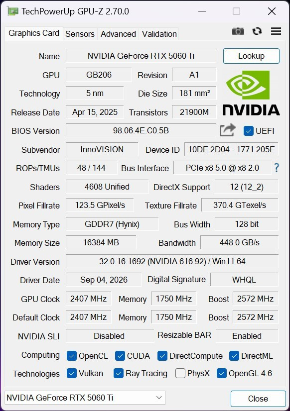 单槽涡轮一箱5张组80G显存玩大模型 映众RTX 5060Ti PRO 16GB显卡多卡评测