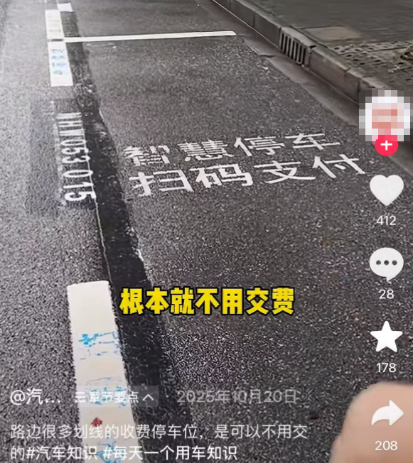 路边的停车位 到底该不该交钱?